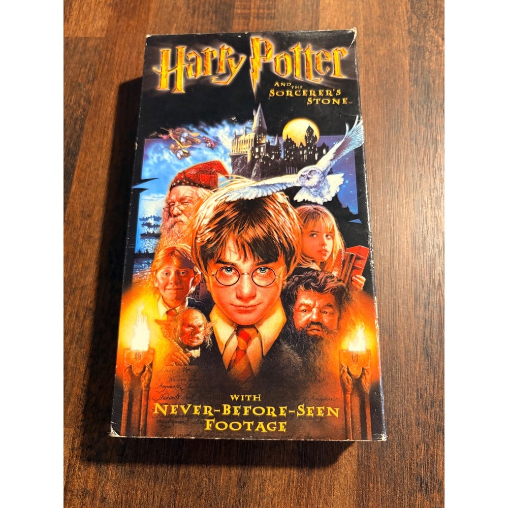 Harry Potter Sorcerer's Stone VHS 2002‎ Warner Home Video Never Seen Footag